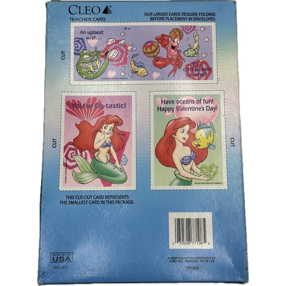 cleo | Office | Vtg 9s The Little Mermaid Valentines Day Cards Cleo ...